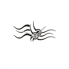 Designové nástěnné hodiny tetování 2012 Calleadesign 120cm  Barva černá