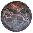 Polštář kulatý Stone, 70 cm, šedá
