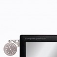Ozdoba na monitor PELEG DESIGN Computer Jewelry, hodiny