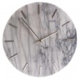 Nástěnné hodiny Mramor, 30 cm, bílá, bílá