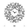 Designové nástěnné hodiny 303 Meridiana 50cm Meridiana barvy kov stříbrný lak