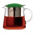 Skleněná konvice na čaj FINUM Tea Control™ 0,8L, zelená