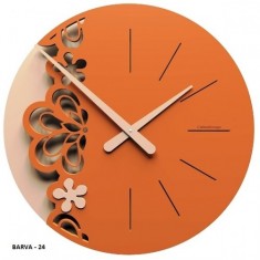 Designové hodiny 56-10-2 CalleaDesign Merletto Big 45cm (více barevných verzí) Barva terracotta - 24