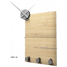 Designové hodiny 10-130n natur CalleaDesign Oscar 66cm (více dekorů dýhy) Design bělený dub - 81