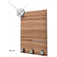 Designové hodiny 10-130n natur CalleaDesign Oscar 66cm (více dekorů dýhy) Design černý ořech - 85