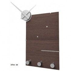 Designové hodiny 10-130n natur CalleaDesign Oscar 66cm (více dekorů dýhy) Design wenge - 89