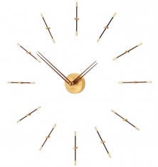 Designové nástěnné hodiny Nomon Merlin Gold Small 12i 70cm