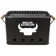 Mini gril přenosný Grillin&Chillin černý
