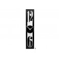 Designové hodiny 10-026 CalleaDesign Thin 58cm (více barevných verzí) Barva antracitová černá - 4