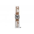 Designové hodiny 10-026 natur CalleaDesign Thin 58cm (více dekorů dýhy) Design černý ořech - 85