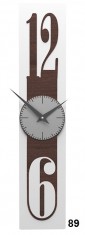 Designové hodiny 10-026 natur CalleaDesign Thin 58cm (více dekorů dýhy) Design světlý ořech - 91