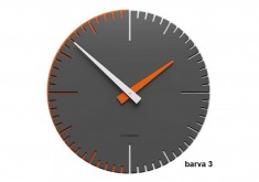 Designové hodiny 10-025 CalleaDesign Exacto 36cm (více barevných verzí) Barva grafitová (tmavě šedá) - 3