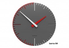 Designové hodiny 10-025 CalleaDesign Exacto 36cm (více barevných verzí) Barva světle červená - 64