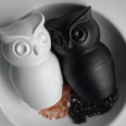 Mlýnek na pepř/sůl QUALY Tasty Owl, černý
