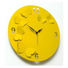 Designové hodiny D&D 206 Meridiana 38cm Meridiana barvy kov oranžový lak