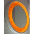 Designové hodiny Diamantini a Domeniconi Solo Ora 50cm LED barevnice D&D LED oranžová / rám bílý