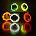 Designové hodiny Diamantini a Domeniconi Solo Ora 50cm LED barevnice D&D LED oranžová / rám bílý