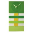 Designové nástěnné kyvadlové hodiny 2855gn Nextime Bold Stripes 38x19cm