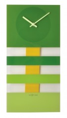 Designové nástěnné kyvadlové hodiny 2855gn Nextime Bold Stripes 38x19cm