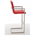 Barová židle s nerezovou podnoží Aster