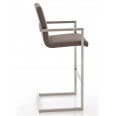 Barová židle s nerezovou podnoží Aster textil