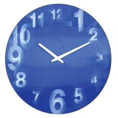 Designové nástěnné hodiny 3077bl Nextime 3D 39cm