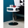 Konferenční / noční stolek Scampi, 60 cm, bílá