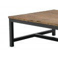 Konferenční stolek s dřevěnou deskou Harvest, 90 cm, přírodní dřevo