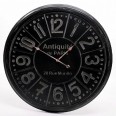 Nástěnné hodiny Antiqite, 78 cm, černá
