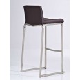 Barová židle s nerezovou podnoží Blank (SET 2 ks)