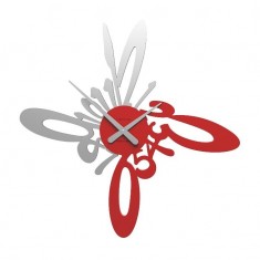 Designové hodiny 10-113 CalleaDesign 63cm (více barev) Barva ohnivá červená - 64