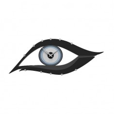 Designové hodiny 10-115 CalleaDesign 73cm, barva šedomodrá - světlá