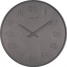 Designové nástěnné hodiny 3095gs Nextime Wood Wood Big 53cm