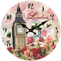 Designové nástěnné hodiny 14857 Lowell 34cm