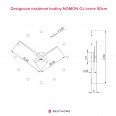 Designové nástěnné hodiny NOMON OJ dýňové 50cm