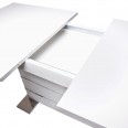 Jídelní stůl rozkládací Malta, 200 cm, bílá, bílá