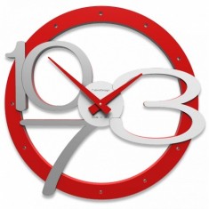 Designové hodiny 10-127 CalleaDesign Scarlett 45cm (více barevných verzí) Barva světle červená - 64