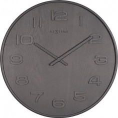 Designové nástěnné hodiny 3096gs Nextime Wood Wood Medium 35cm