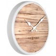 Designové nástěnné hodiny 3133wi Nextime Plank 30cm