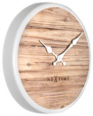 Designové nástěnné hodiny 3133wi Nextime Plank 30cm