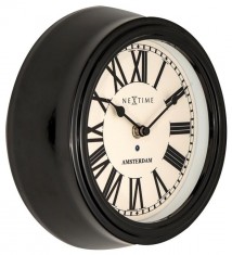 Designové nástěnné hodiny 3152zw Nextime Amsterdam 22cm