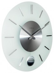 Designové nástěnné hodiny 3145 Nextime Stripe Pendulum 40cm