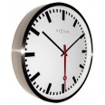 Designové nástěnné hodiny 3127st Nextime Super Station Stripe 55cm