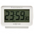Designové stolní digitální hodiny řízené signálem DCF 5202wi Nextime Easy Alarm 13cm
