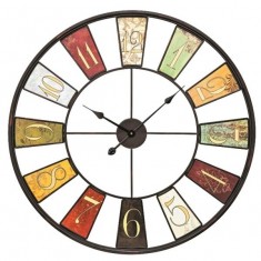 Designové nástěnné kovové hodiny 9488 AMS 80cm