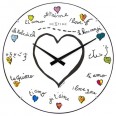 Designové nástěnné hodiny 3160 Nextime Loving you Dome 35cm