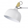 Nástěnná lampa kovová Acky, 32 cm, bílá, bílá