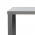 Jídelní stůl Priscilla, 80 cm, šedá mat, šedá