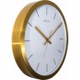 Designové nástěnné hodiny 2524gw Nextime Stripe Golg White 45cm