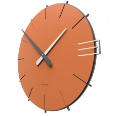 Designové hodiny 10-019 CalleaDesign Mike 42cm (více barevných verzí) Barva terracotta - 24